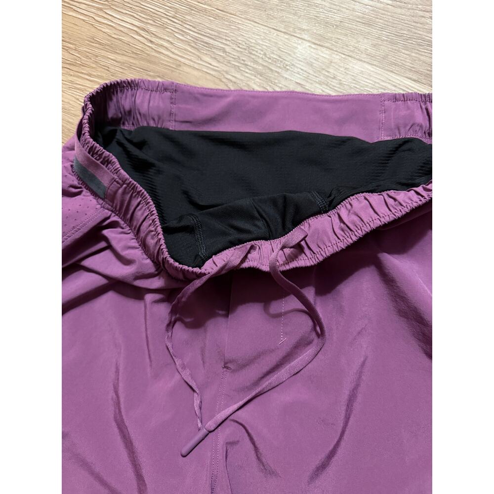 Lululemon Pace Breaker Lined Shorts Purple Athletic Running Training Men's M - Picture 3 of 4